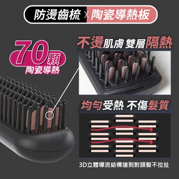 ANQUEEN 溫控魔髮造型梳(特仕版) QA-N2300 直髮梳,電動直髮梳,梳子,直髮