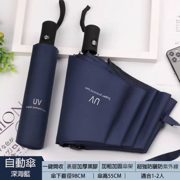莫蘭迪時尚兩用自動傘 傘,雨傘,UV傘,自動傘,
