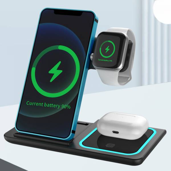 三合一可折疊無線充電座 無線充電,Wirelesscharging,無線充電座,插電無線充電,多功能無線充電,多功能無線充電座,三合一無線充電,3合1無線充電,三合一無線充電座,3合1無線充電座
