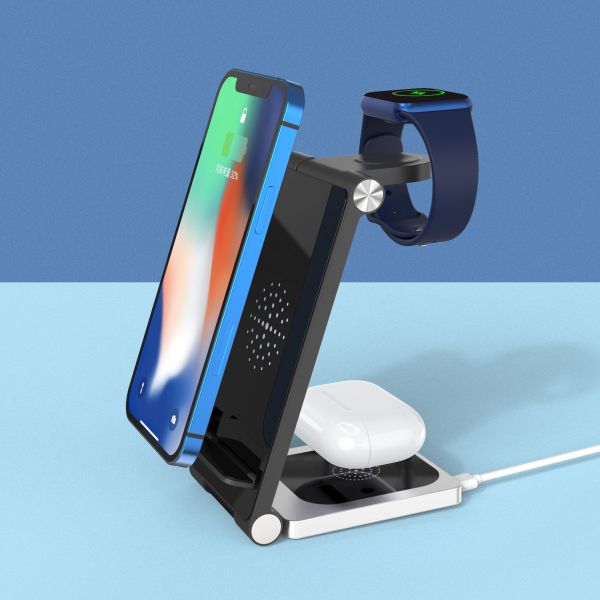 3合1 Magsafe 摺疊磁吸無線充電器 無線充電,Wirelesscharging,無線充電座,插電無線充電,多功能無線充電,多功能無線充電座,三合一無線充電,3合1無線充電,三合一無線充電座,3合1無線充電座,magsafe,磁吸無線充電,Magsafe磁吸無線充電