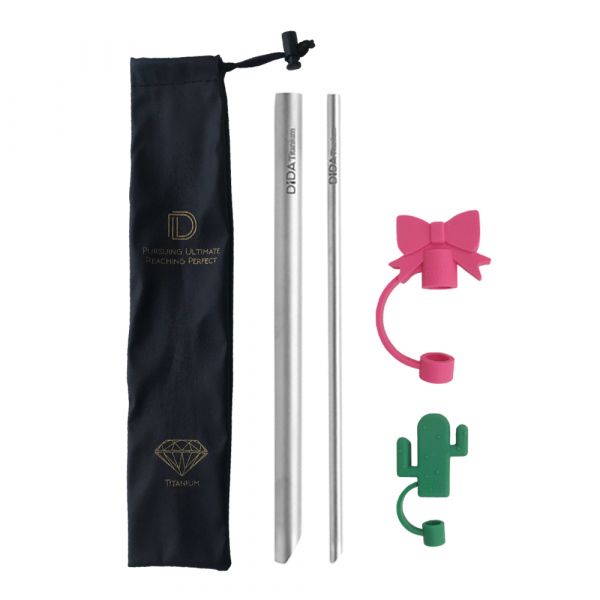 鑽石鈍角純鈦吸管七件組 純鈦吸管,吸管,環保吸管,有顏色吸管,鈦吸管,鑽石鈍角純鈦吸管,細吸管,粗吸管,飲料吸管,215mm吸管