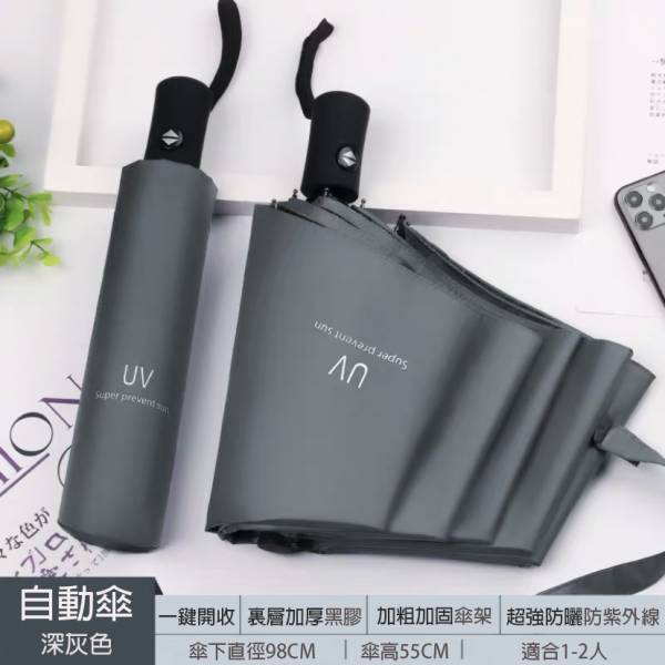 莫蘭迪時尚兩用自動傘 傘,雨傘,UV傘,自動傘,
