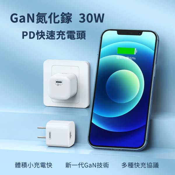 Remax 氮化鎵 PD 300W 迷你快速充電頭 手機充電頭,30W充電頭,PD充電頭,單孔PD充電頭,氮化鎵充電頭,快速充電頭,快充頭,ipadpro充電頭,ipad充電頭,iphone快充頭