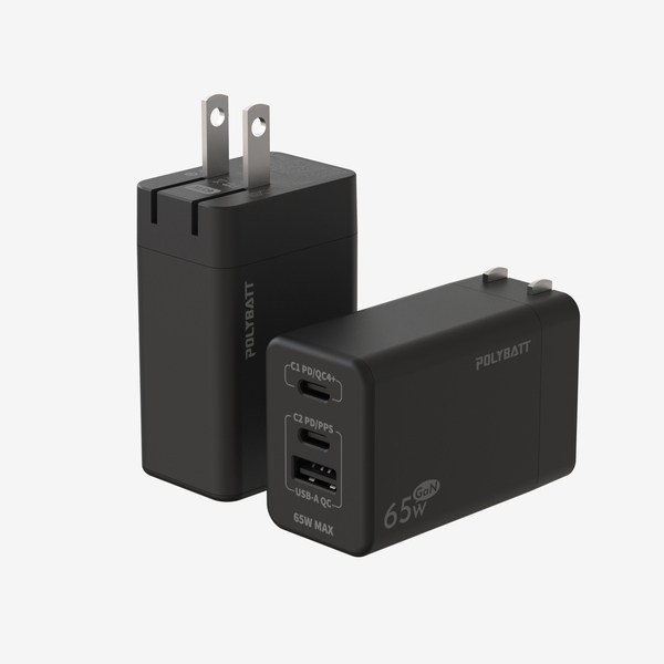 POLYBATT 65W USB-C 氮化鎵充電頭 氮化鎵充電頭,PD充電頭,USB充電頭,快速充電頭,急速充電頭,Apple快充頭,iPhone快充頭,閃充充電頭,小米充電頭,三星充電頭