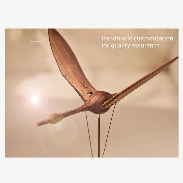 木製飛天鵝音樂盒動態模型 