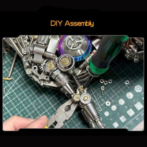 機械馬 3D 金屬模型套件 DIY 1500+件 