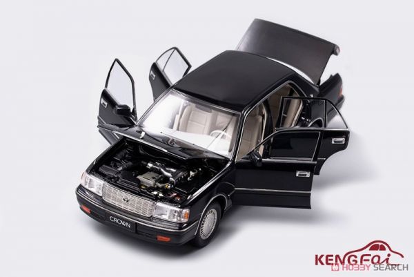 Kengfai 1/18 TOYOTA CROWN "Pearl Black" Left 