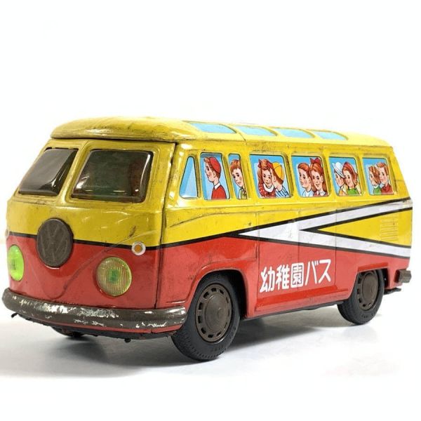 古董鐵皮玩具 幼稚園校車 飛狗巴士 