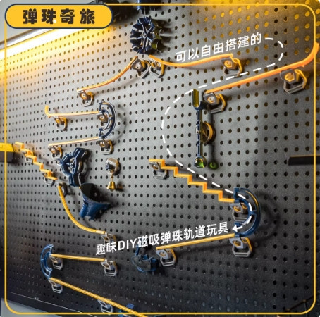 趣徑彈珠奇旅 滾珠軌道 磁吸 滾球雲霄飛車 冰箱貼 益智 