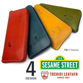 限定 日本製  芝麻街 真皮 長夾 男女適用 