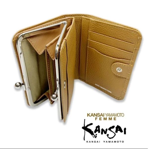 日本進口 KANSAI YAMAMOTO 雙折錢包 皮夾 短夾 真皮 5 色 日本進口 KANSAI YAMAMOTO 雙折錢包 皮夾 短夾 真皮 5 色