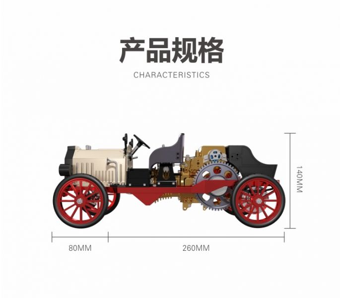 土星文化 經典老爺車 金屬模型 