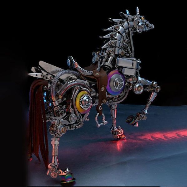 機械馬 3D 金屬模型套件 DIY 1500+件 