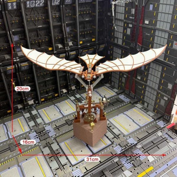 達文西撲翼機動力撲翼3D模型 