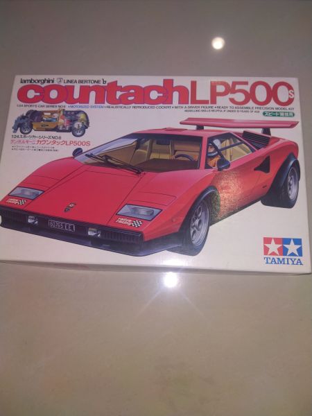 Tamiya 1/24 Lamborghini Countach Lp500S Sports Car Series Unassembled 電動模型 