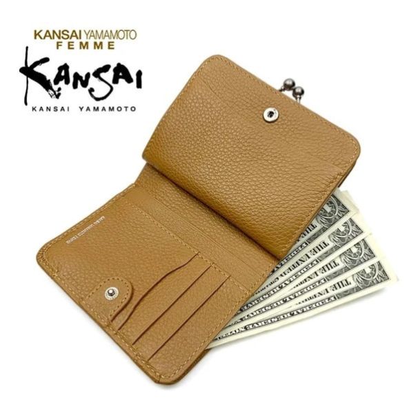 日本進口 KANSAI YAMAMOTO 雙折錢包 皮夾 短夾 真皮 5 色 日本進口 KANSAI YAMAMOTO 雙折錢包 皮夾 短夾 真皮 5 色