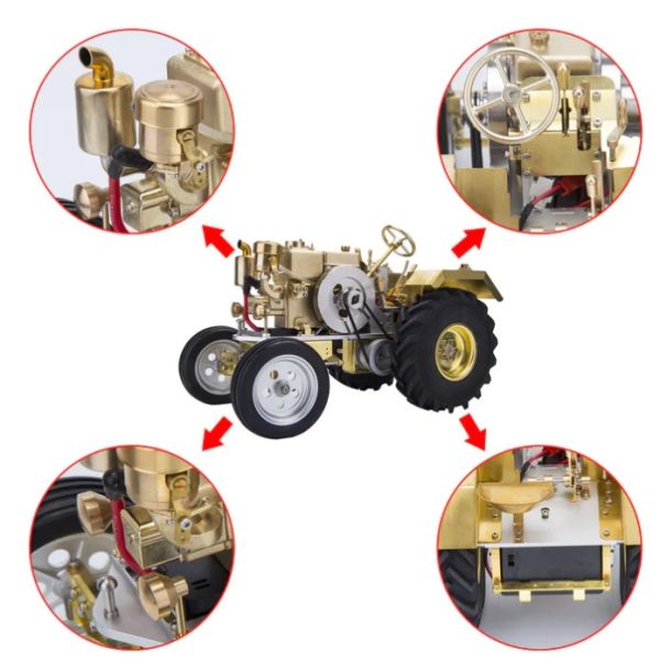 Roller T1 復古 拖拉機機型 迷你水冷式 單缸汽油引擎 