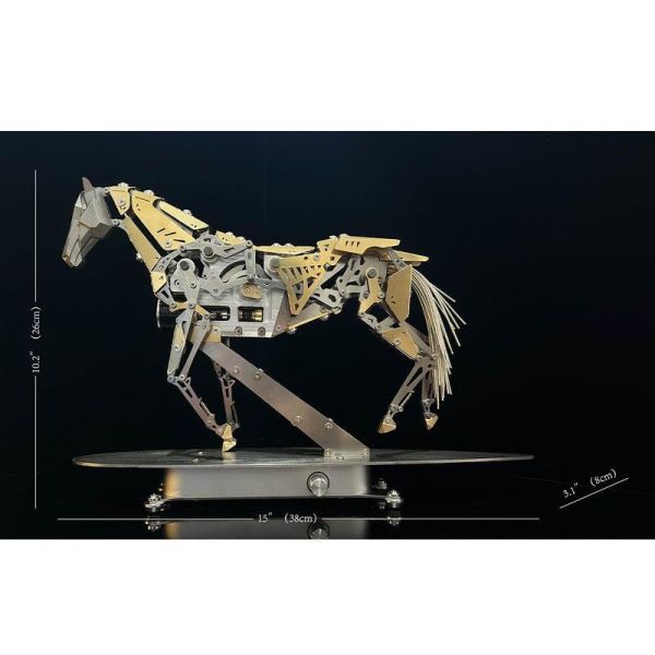 機械奔馬 3D 金屬拼圖動力馬組裝模型 