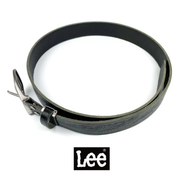 日本進口 Lee  真皮 皮工藝 咬花 皮帶 腰帶 3色 日本進口 Lee  真皮 皮工藝 咬花 皮帶 腰帶 3色