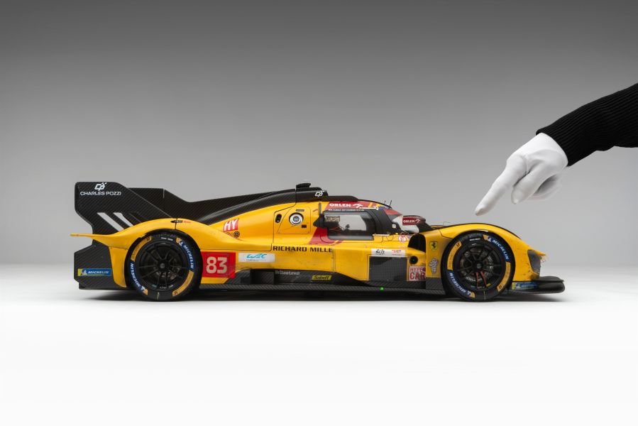 Amalgam Collection 法拉利 499P - 2025 年勒芒冠軍 - 比賽風化版 1:8 比例 