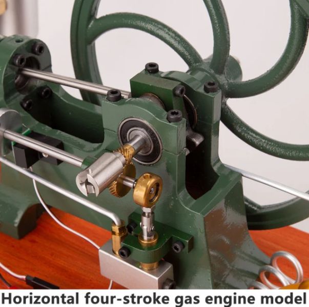 RETROL 古董 四行程 熱球引擎 模擬臥式水冷 汽油 拖拉機引擎 內燃機模型 