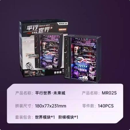 若客 平行世界 往日之都 未來城 電競之城 嘻哈街頭  DIY 組裝模型 柏青哥 3d立體拼圖 