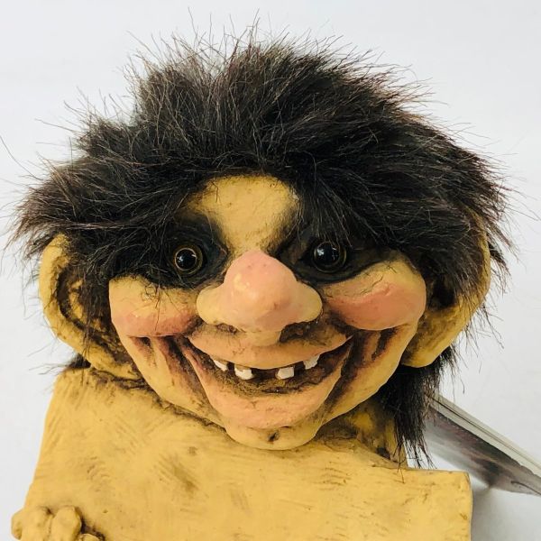 歐洲幸運物 挪威 巨魔 收工陶藝公仔 