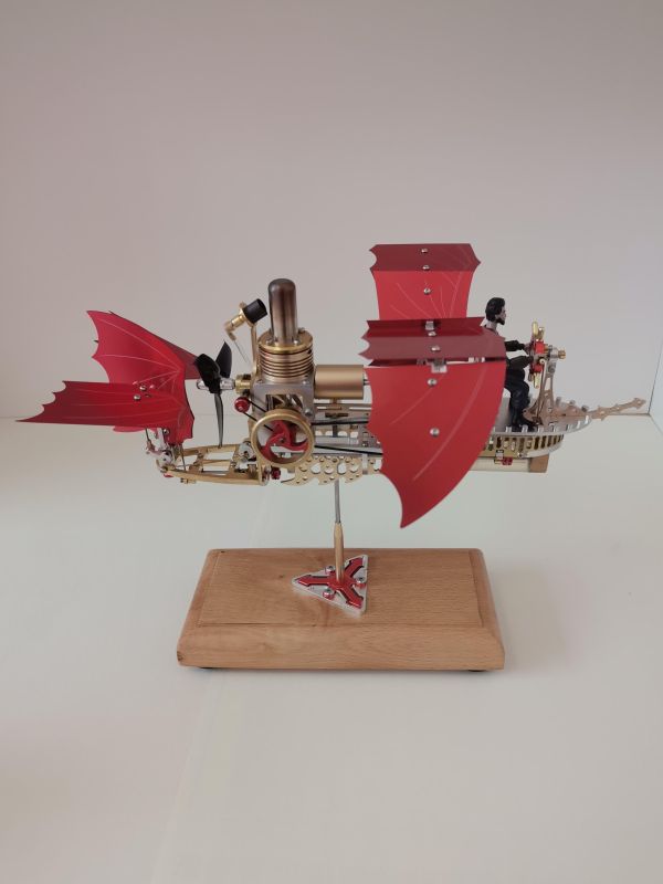 夢幻飛船 復古工業蒸氣龐克 金屬 動態機械 DIY組裝 