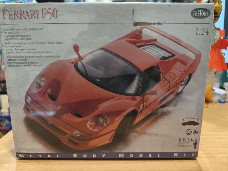 TESTORS 1:24 FERRARI F50 (金屬組裝模型) 