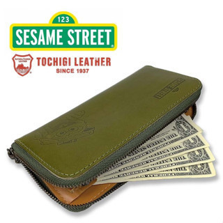 限定 日本製  芝麻街 真皮 長夾 男女適用 