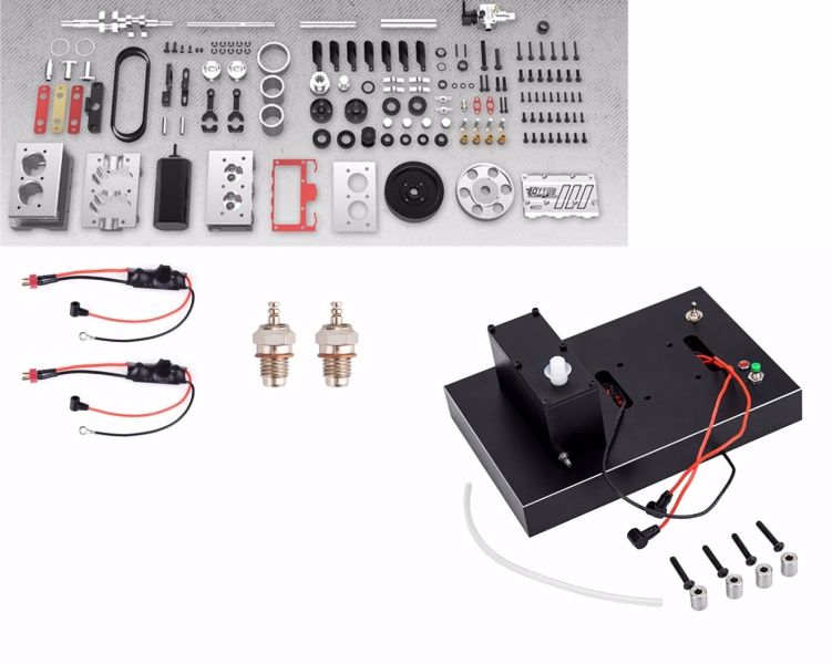 TOYAN 直列 2 缸 4行程 氣冷 硝基引擎模型套件 FS-L200AC1-OTTO 