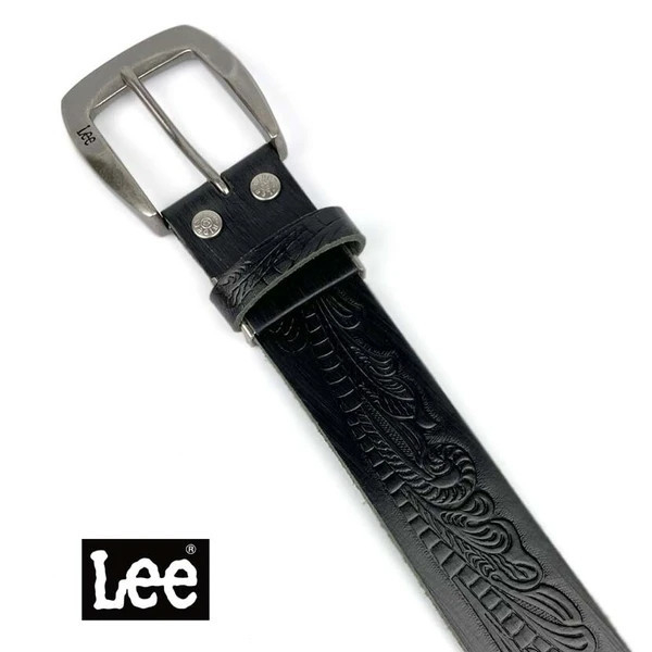 日本進口 Lee  真皮 皮工藝 咬花 皮帶 腰帶 3色 日本進口 Lee  真皮 皮工藝 咬花 皮帶 腰帶 3色