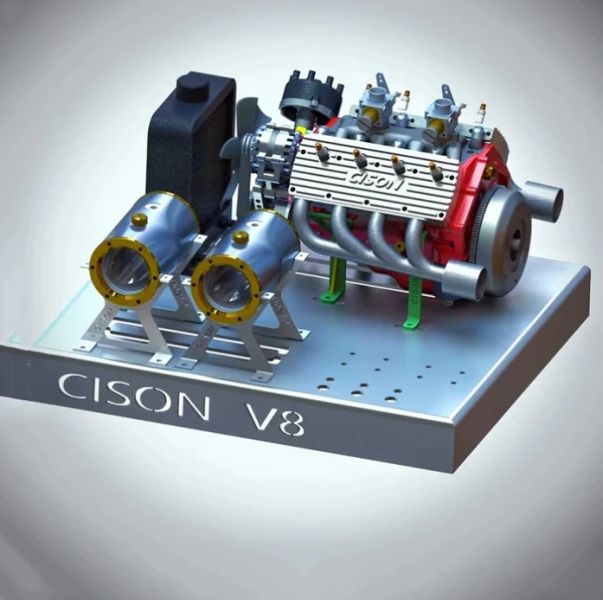 CISON V8 引擎模型套件 -44CC 1/6 