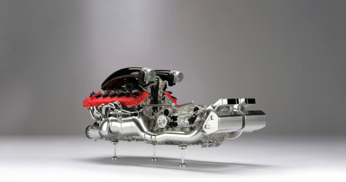 Amalgam Collection 法拉利 Daytona SP3 V12 F140HC 1:4 引擎和變速箱模型（2022 年） 