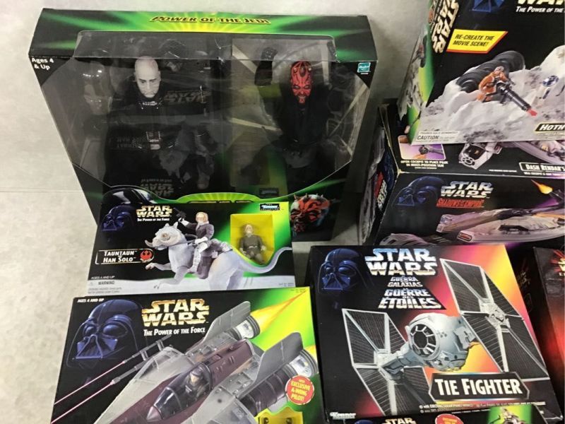 日版 絕版玩具 星際大戰 黑武士 千鷹號 光劍 TIE Fighter、Darth Maul、Swoop 