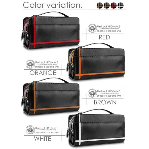 日本進口 United HOMME  真皮 手拿包 4色 日本進口 真皮 手拿包 4色