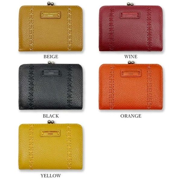 日本進口 KANSAI YAMAMOTO 雙折錢包 皮夾 短夾 真皮 5 色 日本進口 KANSAI YAMAMOTO 雙折錢包 皮夾 短夾 真皮 5 色