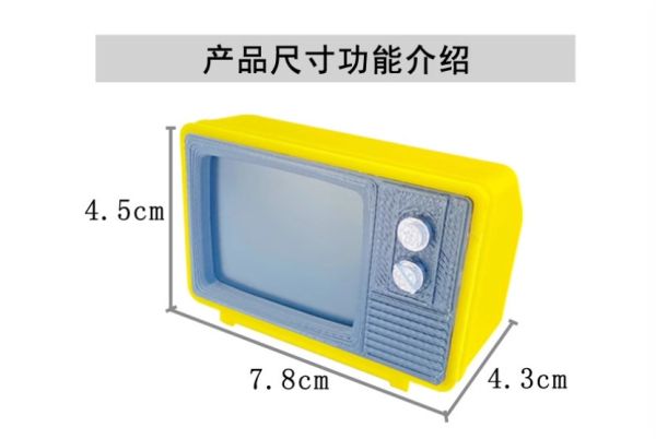 復古 迷你電視 袖珍電視 小電視 娃娃屋道具 公仔道具 