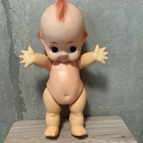 大型 昭和 古董老膠 丘比娃娃 50CM 