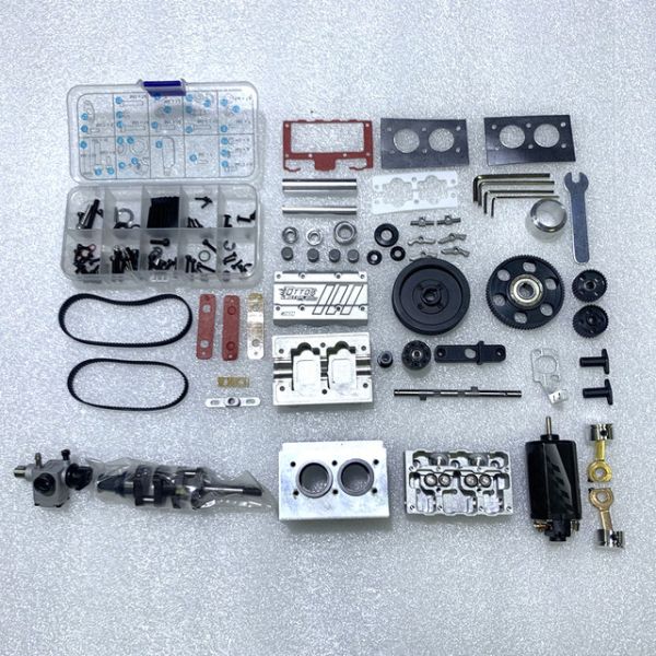 TOYAN 直列 2 缸 4行程 氣冷 硝基引擎模型套件 FS-L200AC1-OTTO 