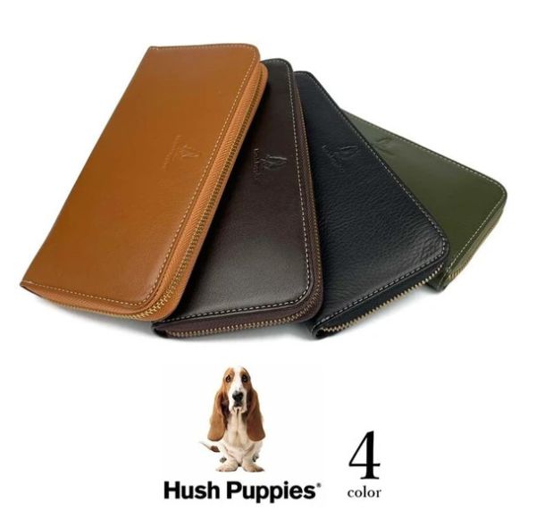 日本進口 Hush Puppies 真皮 皮夾 長夾 日本進口 Hush Puppies 真皮 皮夾 長夾