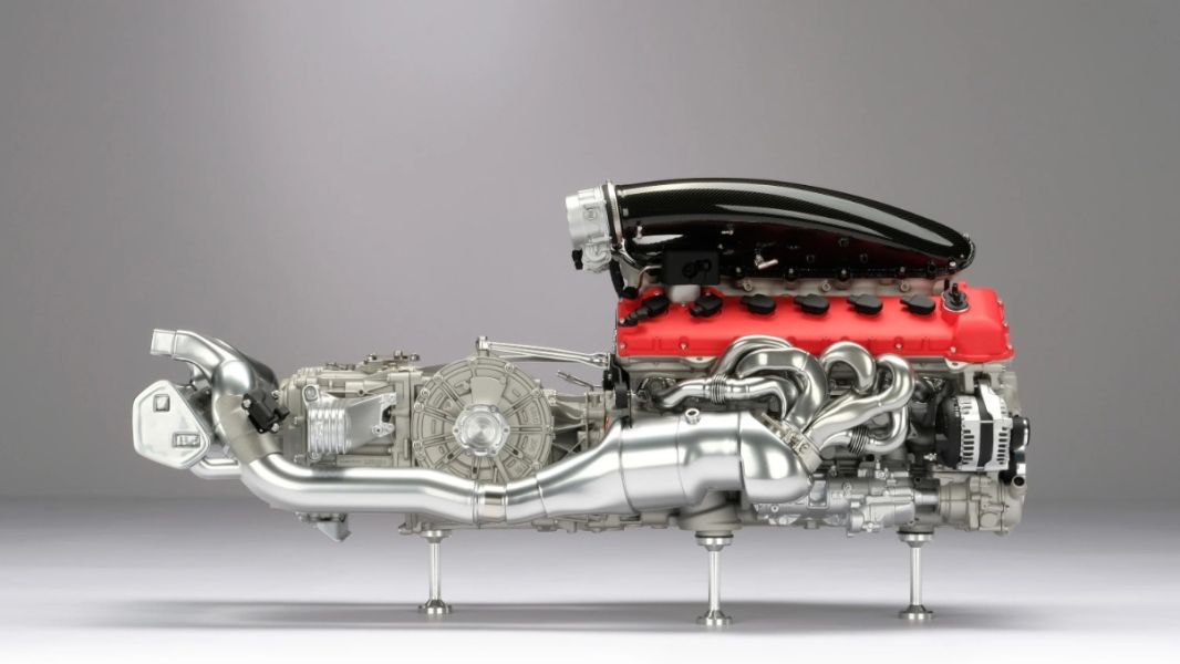 Amalgam Collection 法拉利 Daytona SP3 V12 F140HC 1:4 引擎和變速箱模型（2022 年） 