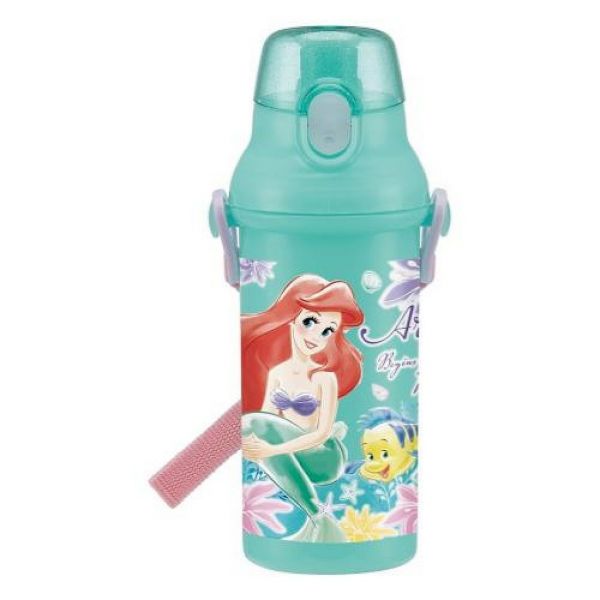 迪士尼 DISNEY 公主系列 小美人魚 塑膠彈蓋直飲水壺(480ML)日本製 迪士尼 DISNEY 公主系列 小美人魚 塑膠彈蓋直飲水壺(480ML)日本製