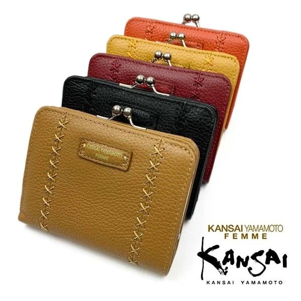 日本進口 KANSAI YAMAMOTO 雙折錢包 皮夾 短夾 真皮 5 色 日本進口 KANSAI YAMAMOTO 雙折錢包 皮夾 短夾 真皮 5 色
