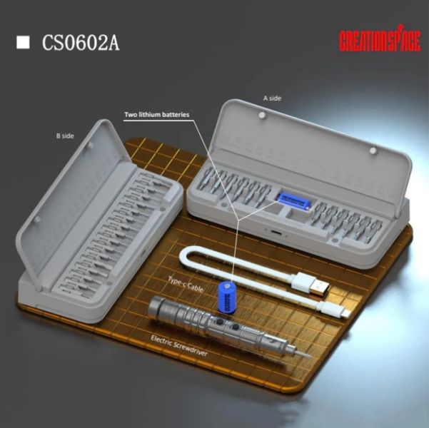 迷你精密電動螺絲起子頭維護工具 DIY 模型與電子工具套裝 