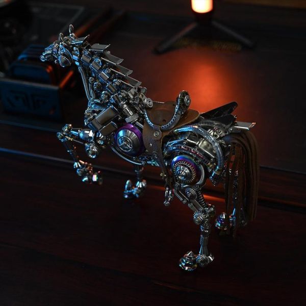 機械馬 3D 金屬模型套件 DIY 1500+件 