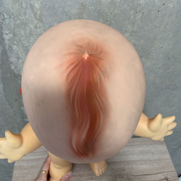 大型 昭和 古董老膠 丘比娃娃 50CM 