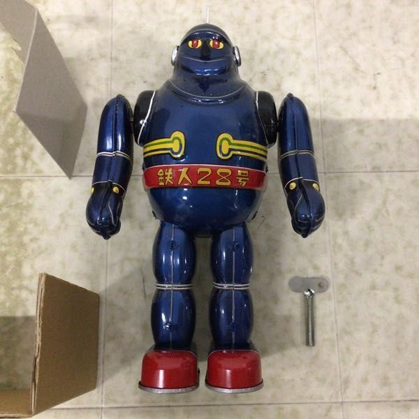 古董鐵皮發條玩具 鐵人28號 
