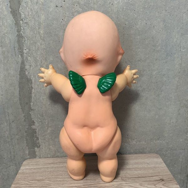 大型 昭和 古董老膠 丘比娃娃 50CM 