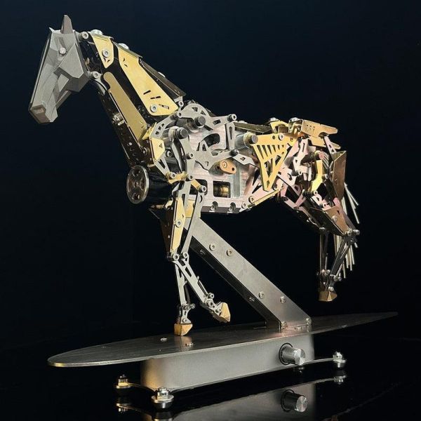 機械奔馬 3D 金屬拼圖動力馬組裝模型 